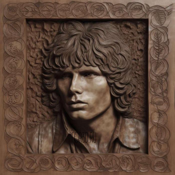 jim morrison 2 stl model for CNC